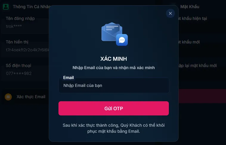 Bảo mật đa tầng - bảo vệ an toàn tuyệt đối thông tin người chơi.